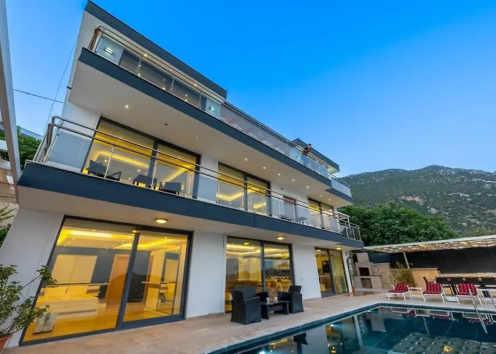 6 Bedroom Seaview With Private Pool Hot Tub * Kalkan